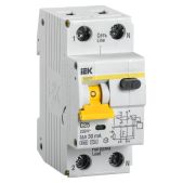 Выключатель дифференциального тока IEK АВДТ 32 MAD22-5-025-C-30 25A тип C 6kA 30мА A 1П+Н 230В 2мод белый, автомат