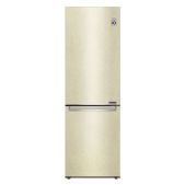 Холодильник LG Electronics GC-B459SECL 1860x595x68.2, холодильная камера 247л морозильная камера 127л Total No Frost, инверторный мотор, нижняя морозильная камера, бежевый