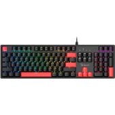 Клавиатура USB A4-Tech Bloody S510R механическая черный for gamer LED S510R USB Fire Black/BLMS RED