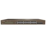 Коммутатор IP-COM G3328F L2 управляемый, гигабитный, 24 порта, 4 SFP, 1 console порт