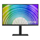 Монитор 24 Samsung S24A600UCI LS24A600UCIXCI LCD IPS LED monitor, 2560x1440, 5 GtG ms, 250 кд/м2, 75Hz, Mega DCR static 1000:1, 178°/178°, HDMI, DP, USB Hub ; USB-C 65W, HAS, VESA 100x100 mm, внутренний БП, ES8.0, TCO, black