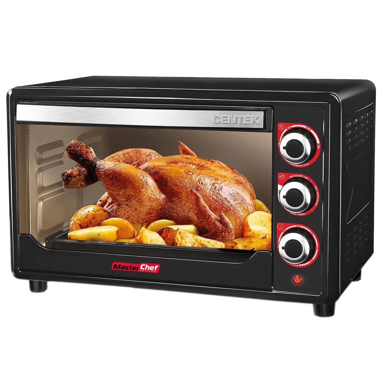 Мини-печь Centek CT-1530-36 Grill черная 1600Вт, 36л, таймер 90 мин, вертел