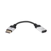 Адаптер VCOM CG6218M-0.15 DisplayPort M > HDMI F 0.15m 8K@60Hz