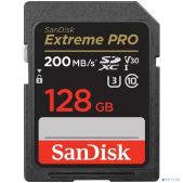 Карта памяти SDXC 128Gb SanDisk SDSDXXD-128G-GN4IN Class 10 V30 UHS-I U3 Extreme Pro 200MB/s