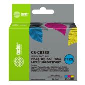 Картридж струйный Cactus CS-CB338 N141XL многоцветный 18мл совместим с HP DJ D4263/D4363/D5360/DJ J5783/J6413/PS C4273/C4283/C4343/C4383/C4473/C4483/C4583/C5283/D5363