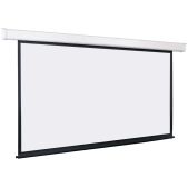 Экран с электроприводом Lumien LEC-100112 Eco Control 198x300см раб. область 164х292см Matte White, верх.кайма 17 см, черная кайма по периметру 16:9