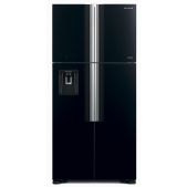 Холодильник Hitachi R-W660PUC7 GbK 2-хкамерн. черное стекло двухкамерный
