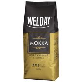 Кофе в зернах Welday Mokka, 1000г, вакуумная упаковка, 622411