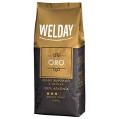 Кофе в зернах Welday ORO, арабика 100%, 1000г, вакуумная упаковка, 622410