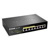 Коммутатор D-Link DGS-1008P/F1A 8G 4PoE+ 80W неуправляемый