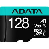 Карта памяти MicroSDXC 128Gb ADATA AUSDX128GUI3V30SA2-RA1 Premier Pro + adapter Class 10