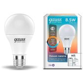 Умная лампа Gauss IoT Smart Home E27 8.5Вт 806lm Wi-Fi 1130112
