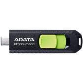 Устройство USB 3.2 Flash Drive 256Gb ADATA ACHO-UC300-256G-RBK/GN Type-C UC300 черный/зеленый