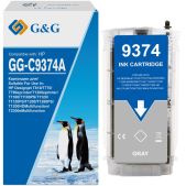Картридж струйный G&G GG-C9374A серый 130мл совместим с HP Designjet T610/T770/T790eprinter/T1300eprinter/T1100