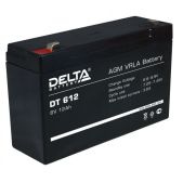 Аккумулятор Delta DT 612, напряжение 6В, емкость 12Ач (разряд 20 часов), макс. ток разряда (5 сек.) 150А, макс. ток заряда 3.6А, свинцово-кислотная типа AGM, клеммы F2, ДxШxВ 151х