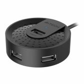 Хаб USB 2.0 A4TECH HUB-20 1874611 4 порта, черный