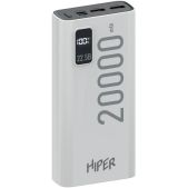 Мобильный аккумулятор Hiper EP 20000 White 20000mAh 3A QC PD 2xUSB белый