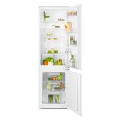 Встраиваемый холодильник Electrolux KNT1LF18S1 комбинированный, высота - 1.77 м, ширина - 54 см, глубина - 55 см, электронное управление, LED - индикация, Статиче