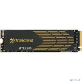 Накопитель SSD 1.95Tb Transcend TS2TMTE250S M.2 (22x80mm), NVMe 1.4, PCIe 4.0 x4, 3D NAND, R/W 7100/6500MB/s, IOPs 530 000/420 000, TBW 1560, DWPD 0.43, with Graphene