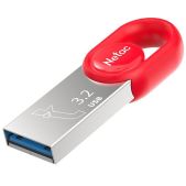 Устройство USB 3.0 Flash Drive Netac 128Gb UM2 NT03UM2N-128G-32RE USB3.2 серебристое/красное