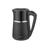 Чайник Centek CT-0028 черный 2200Вт, 1.7л металл, двойные стенки