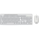 Комплект Клавиатура + мышь Oklick S650 клавиатура:белая, мышь: белая USB 1875257