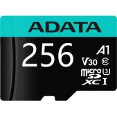Карта памяти microSDHC 256Gb A-Data AUSDX256GUI3V30SA2-RA1 Premier Pro + adapter Class10