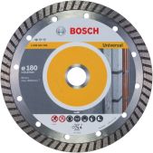 Диск отрезной по камню Bosch 2.608.602.396 алмазный 180*22.23*2.5мм турбо, сплошной, для стройматериалов, Professional for Universal Turbo