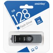 Устройство USB 3.0 Flash Drive 128 Gb SmartBuy Twist Dual Black Type-C/Type-A пласт-металл SB128Gb3DUOTWK