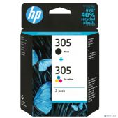 Картридж струйный HP 305 6ZD17AE набор черный и цветной 120/100 стр