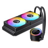 Комплект водяного охлаждения Jonsbo TG-240 ARGB Black LGA 2011/1700/1200/115X/AM5/AM4 TDP 260W, ARGB вентилятор and PUMP, PWM, Dual вентилятор 120мм RET