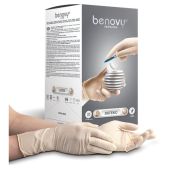 Перчатки латексные Benovy BS3WH7886 стерильные, хирургические, комплект 50 пар, 100штук, неопудренные, L размер 8