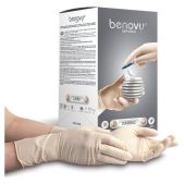 Перчатки латексные Benovy BS3WH7884 стерильные, хирургические, комплект 50 пар, 100штук, неопудренные, М размер 7