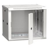 Настенный шкаф ITK LWR3-09U64-GF 9U 600x450, стеклянная передняя дверь, серый, плоский