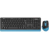 Комплект клавиатура + мышь A4-Tech Fstyler FG1035 черный-синий USB беспроводная мультимедийная FG1035 NAVY Blue