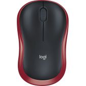 Мышь Logitech 910-002237 M185 красно-черная оптическая 1000dpi беспроводная USB1.1 для ноутбука 2but