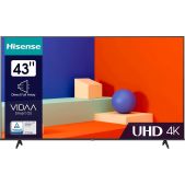 Телевизор 43 Hisense 43A6K Frameless черный 4K Ultra HD 60Hz DVB-T DVB-T2 DVB-C DVB-S DVB-S2 Wi-Fi Smart TV