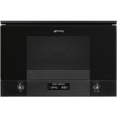 Встраиваемая СВЧ печь Smeg MP122B3 60см, высота 38см, 6 функций