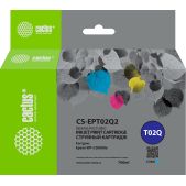 Картридж струйный Cactus CS-EPT02Q2 T02Q голуб.пигм. 660мл совместим с Epson WorkForce Enterprise WF-C20600D4TW