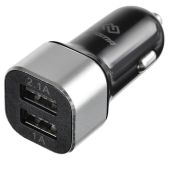 Зарядное устройство автомобильное Nobby 2USB 1.2A+1.2A + кабель 1.2м USB - Type-C черный