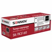 Картридж лазерный Sonnen SK-TK3160 совместим с Kyocera Ecosys P3045dn/P3050dn/P3060dn/M3145dn, ресурс 12500 стр., 364080