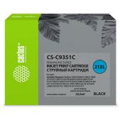 Картридж струйный Cactus CS-C9351C 21XL черный 20мл совместим с HP DJ 39203940D1360D1460D1470D1560D2330D2360