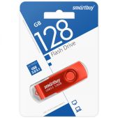 Устройство USB 3.0 Flash Drive 128Gb SmartBuy Twist Red USB 3.0 пластик-металлповоротнаяRW 9040MbSB128Gb3TWR