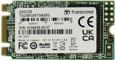 Накопитель SSD 250Gb Transcend TS250GMTE115S 115S M.2 2280 0.2 DWPD