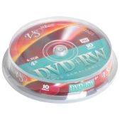 Диск DVD+RW 4.7Gb VS VSDVDPRWCB1001 4x, Cake Box 10, 10200