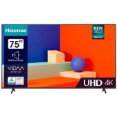 Телевизор 75 Hisense 75A6K черный 4K Ultra HD 60Hz DVB-T DVB-T2 DVB-C DVB-S DVB-S2 USB Wi-Fi Smart TV