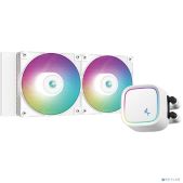 Комплект водяного охлаждения Deepcool LE520 WH LGA20XX/1700/1200/115X/AM5/AM4 TDP 250W, ARGb Lighting, Anti-Leak edition, PWM, Dual Fan, белый RET