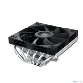 Кулер для процессора Deepcool AN600 LGA1700/1200/115X/AM5/AM4 низкопрофильный 67mm TDP 180W, PWM, White LED вентилятор 120мм, 6 тепл. трубок, Copper Base, черный