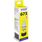 Картридж струйный Epson T673Y C13T673498 желтый 1900стр. 70мл Epson L800/L801/L810/L850