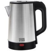 Чайник HomeStar HS-1041 1.5кВт, 1.8л ЗНЭ нержавеющий корпус, черный 105220